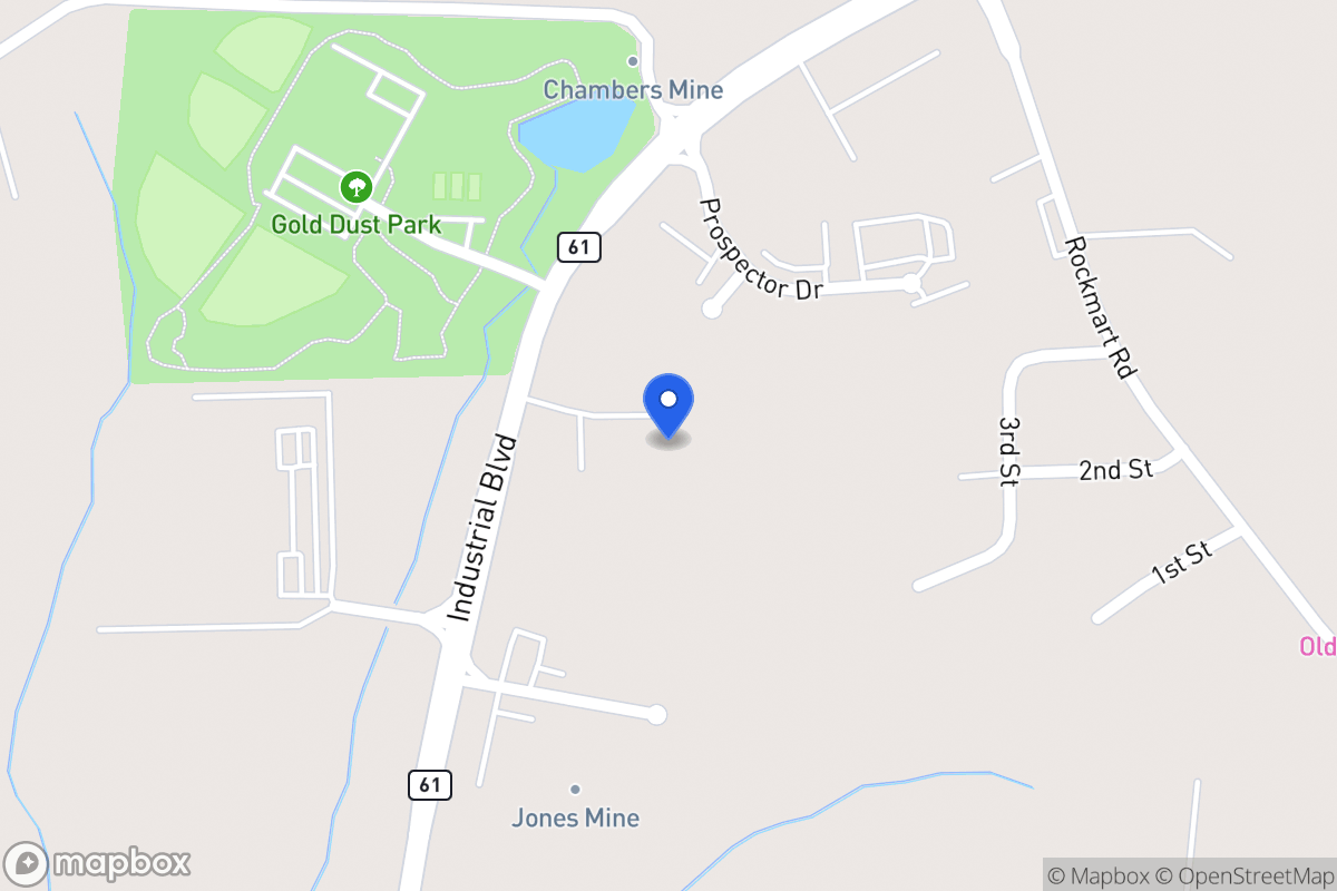 Map of 615 Industrial Blvd