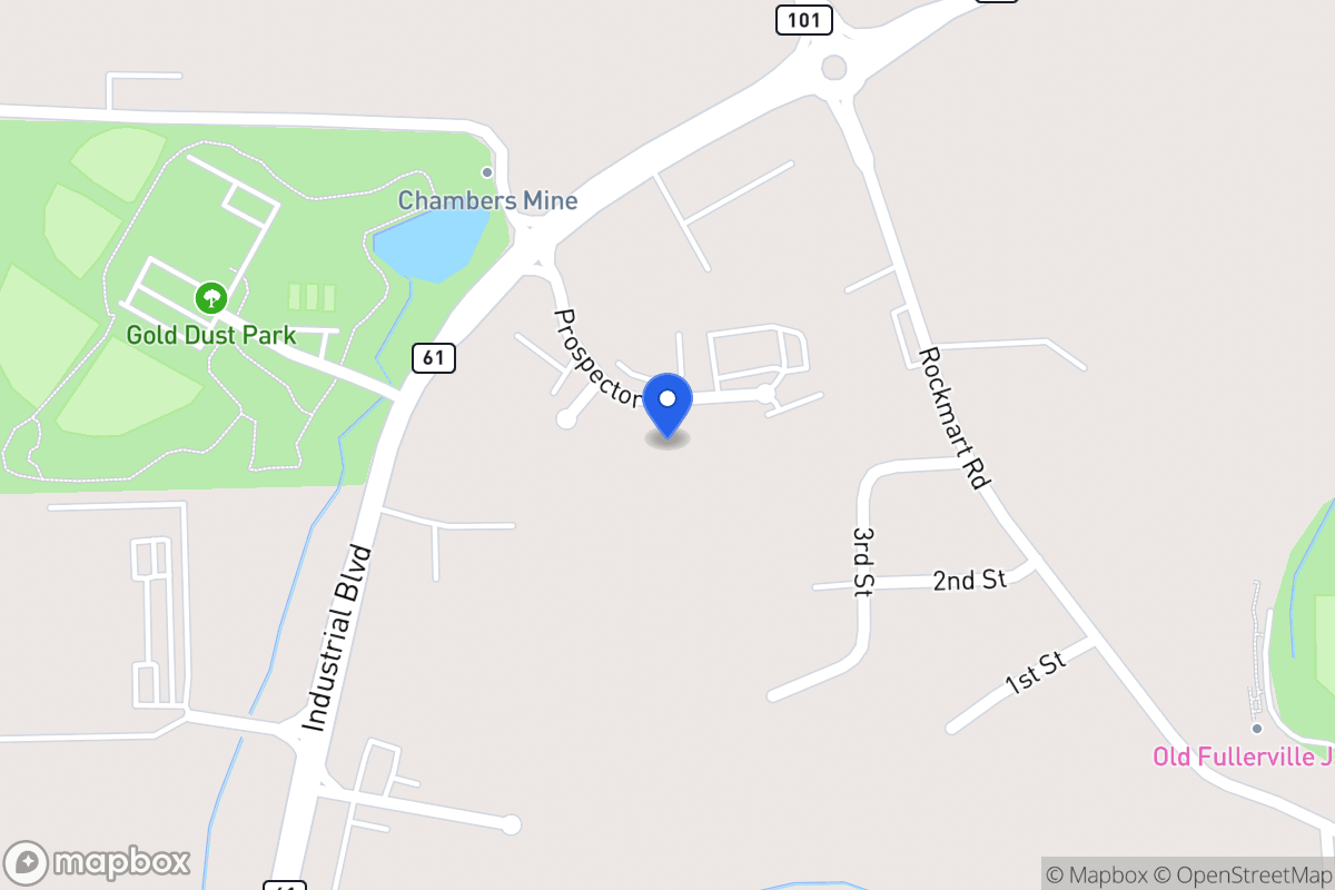 Map of 121 Prospector Dr