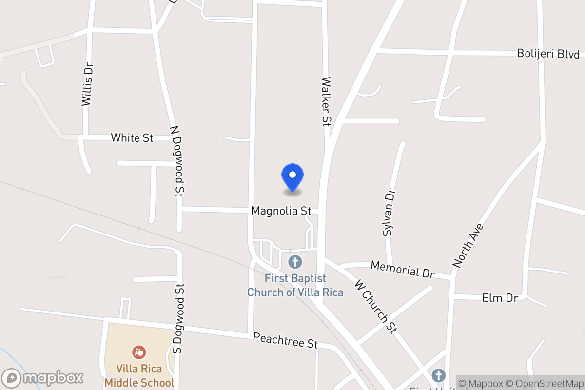 Map of 607 Magnolia St