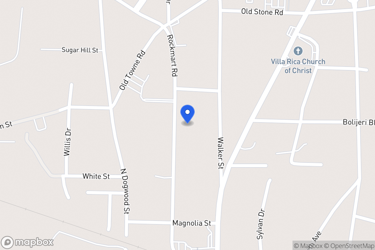 Map of 319 Rockmart Rd