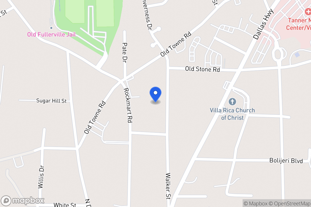 Map of 416 Walker St