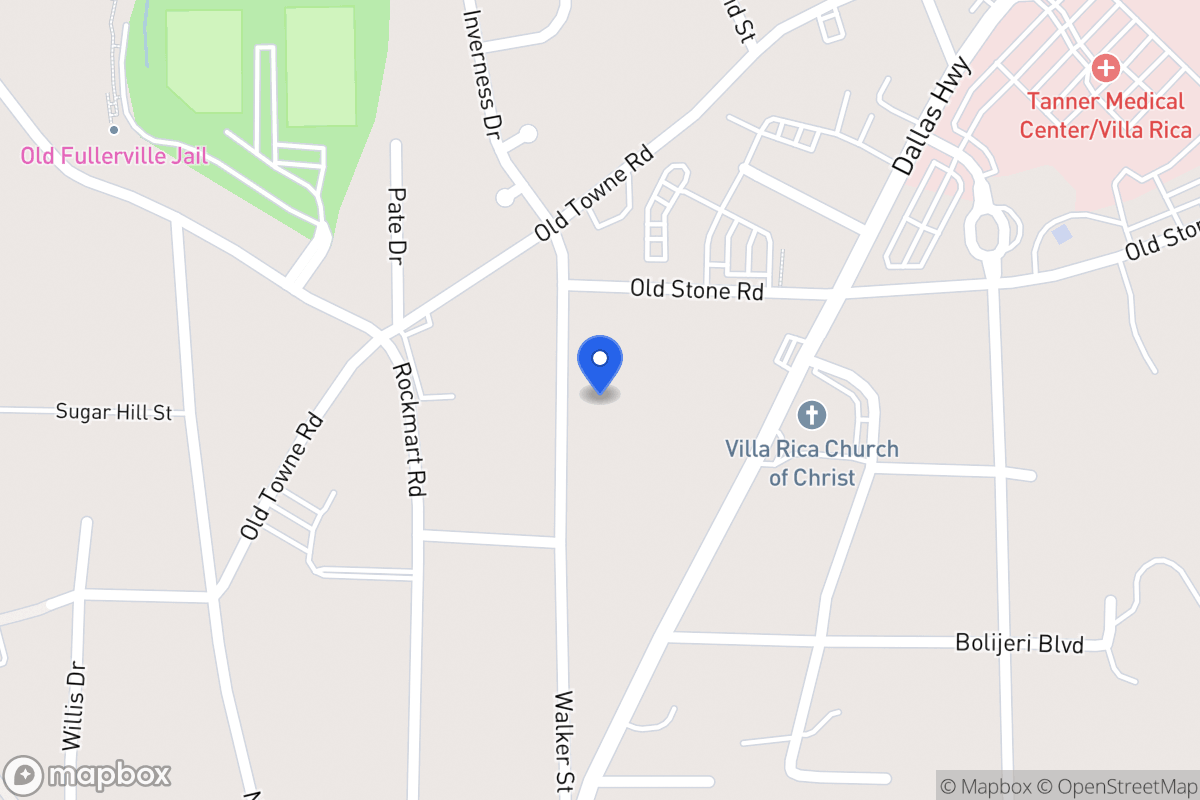 Map of 419 Walker St
