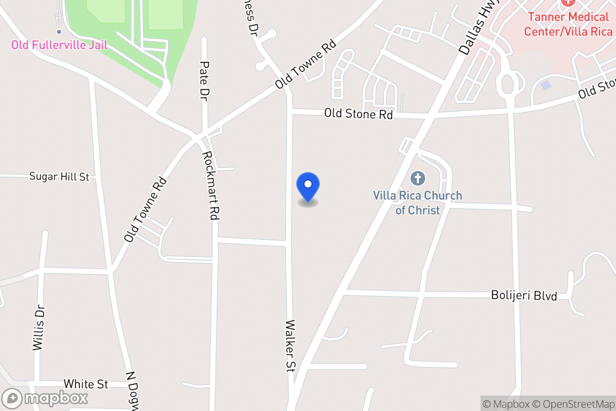 Map of 411 Walker St