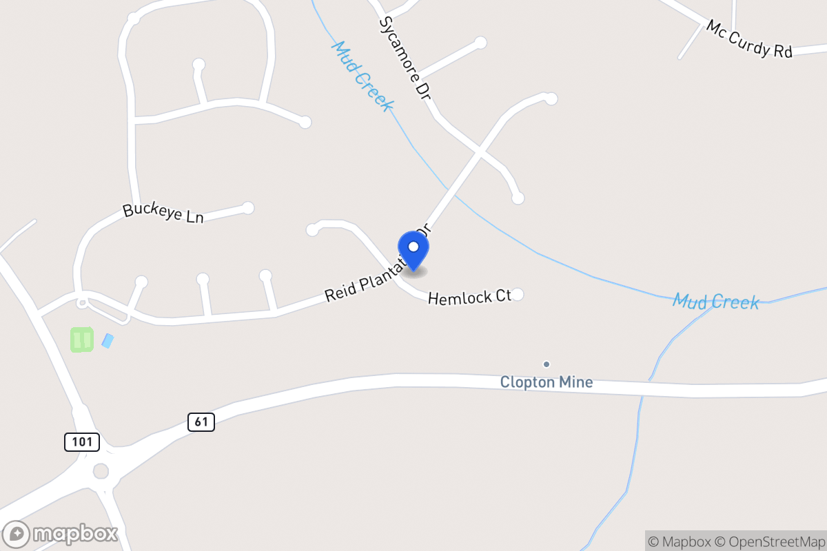 Map of 600 Hemlock Ct