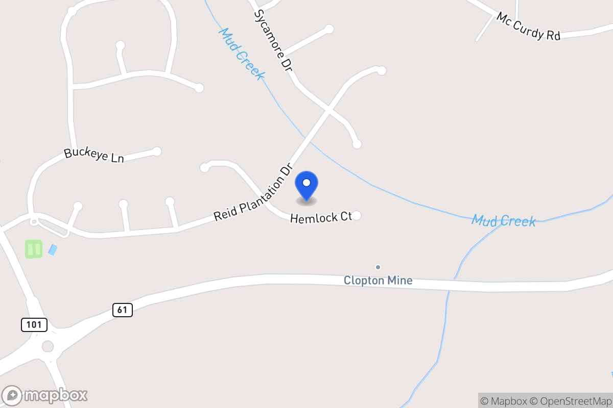 Map of 608 Hemlock Ct