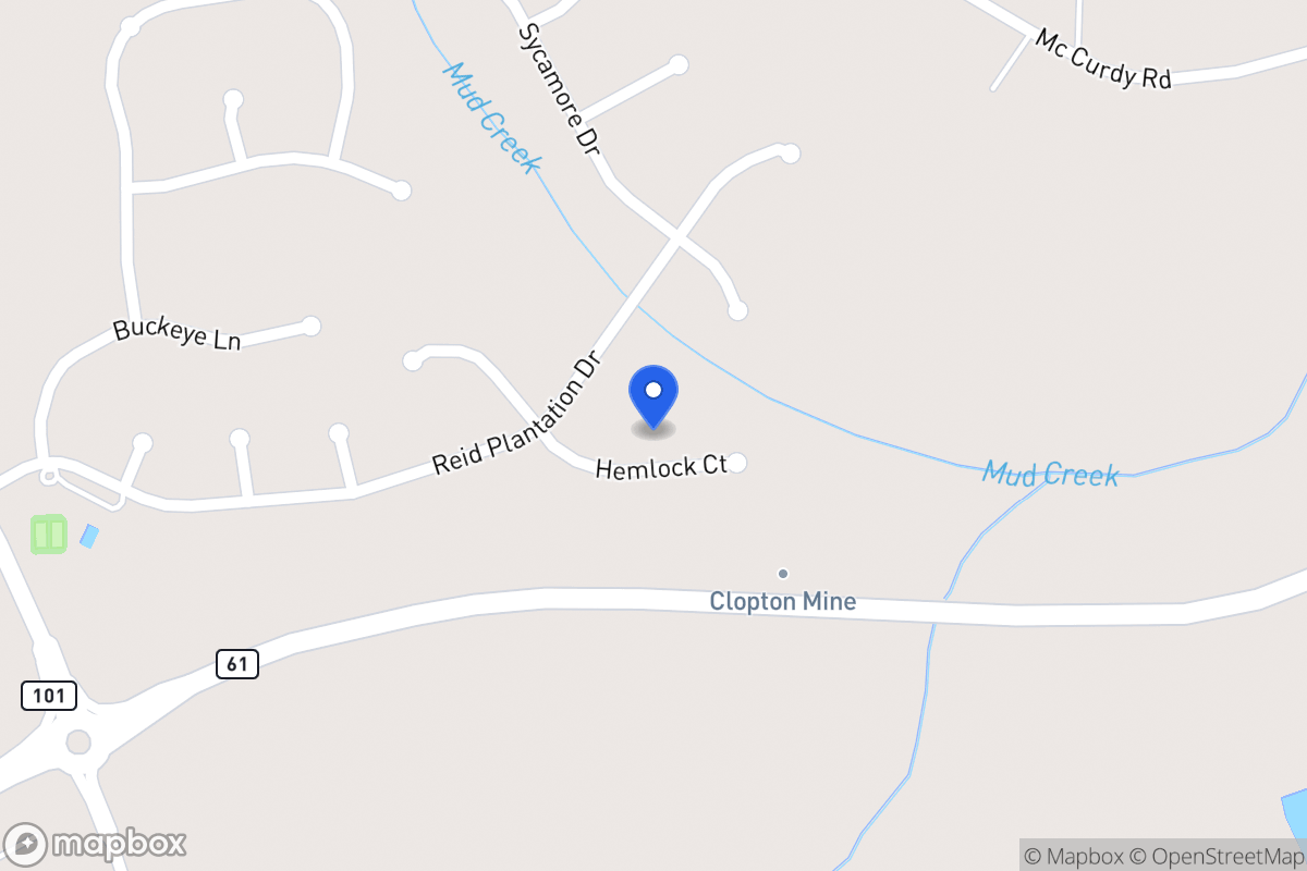 Map of 610 Hemlock Ct