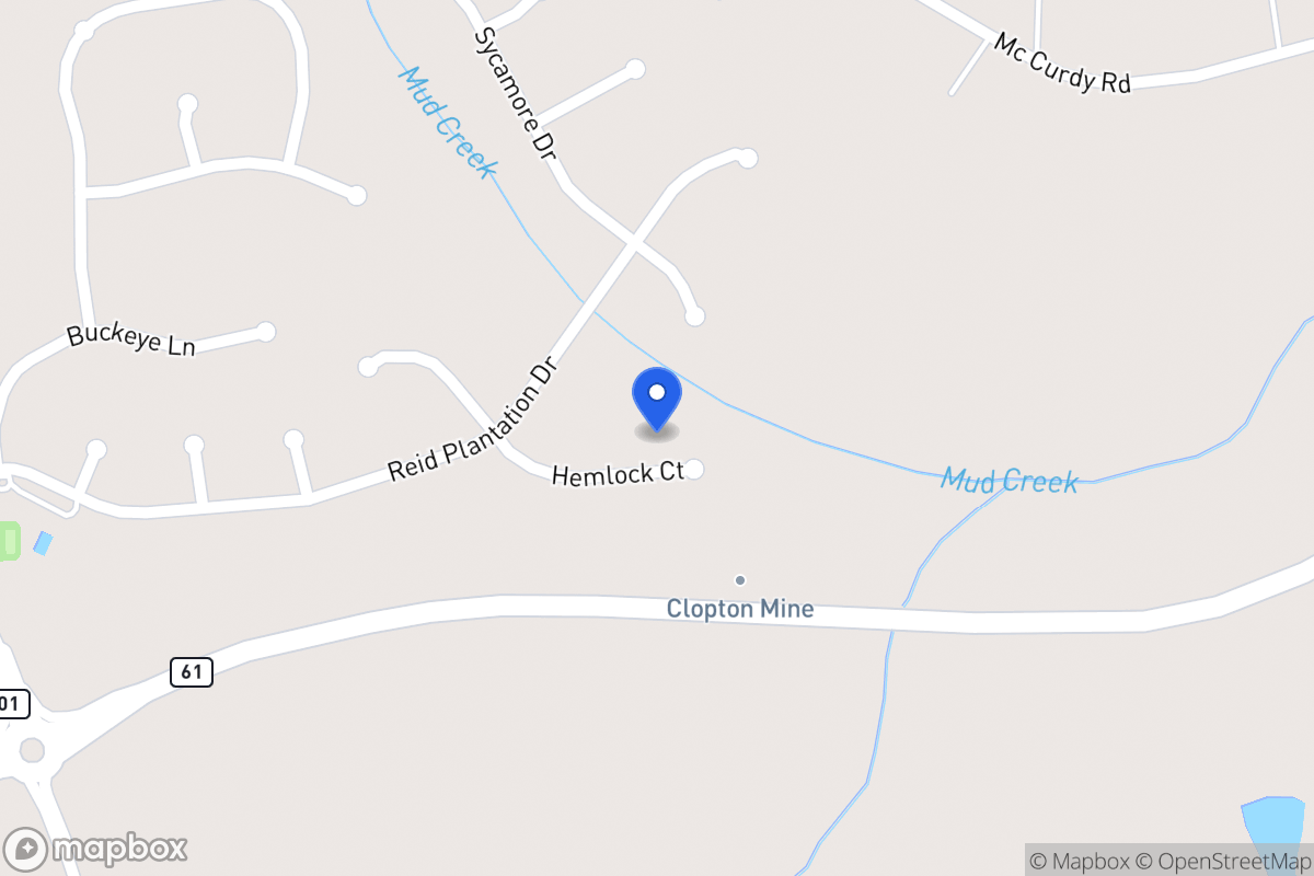 Map of 616 Hemlock Ct