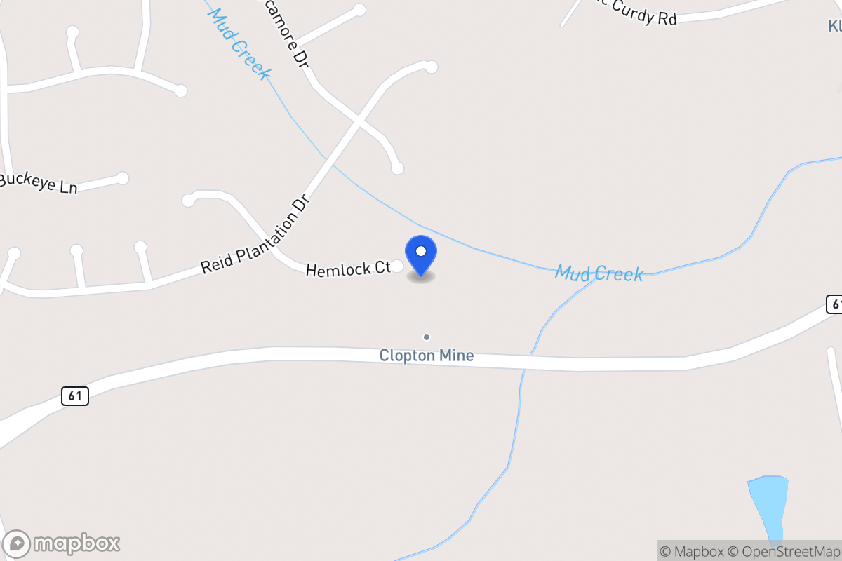 Map of 623 Hemlock Ct