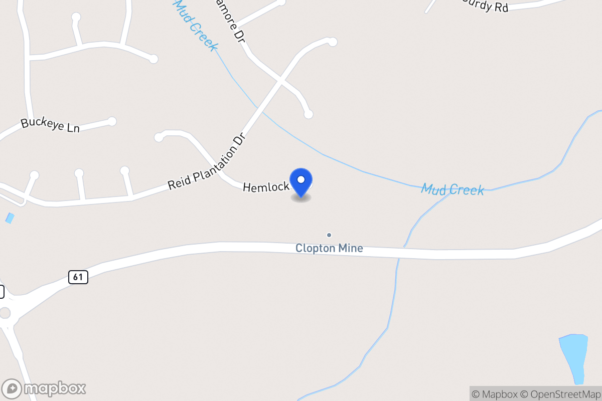 Map of 619 Hemlock Ct