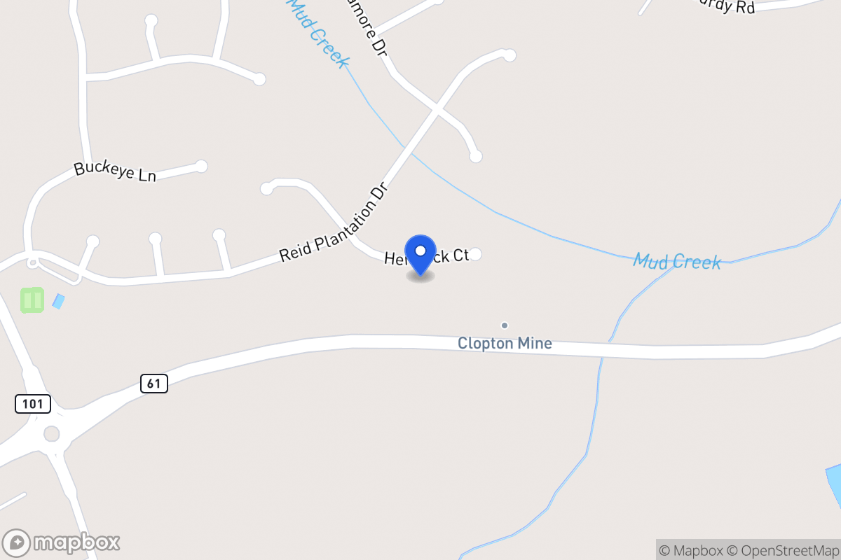 Map of 611 Hemlock Ct