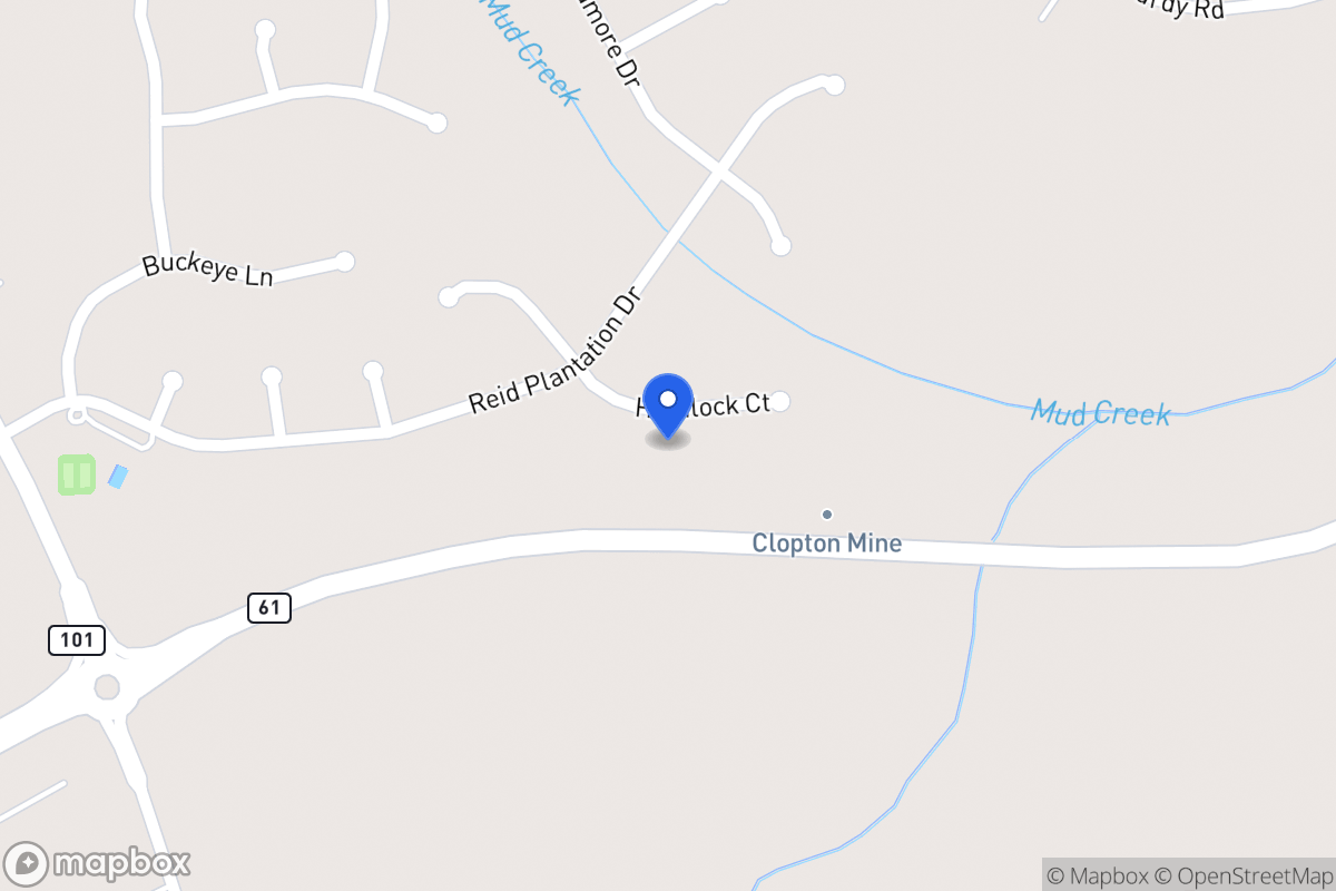 Map of 609 Hemlock Ct
