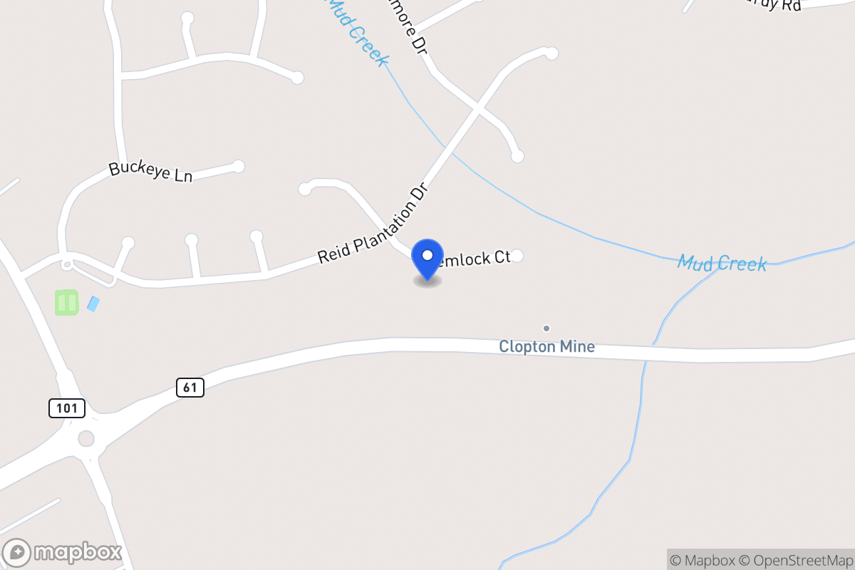 Map of 607 Hemlock Ct