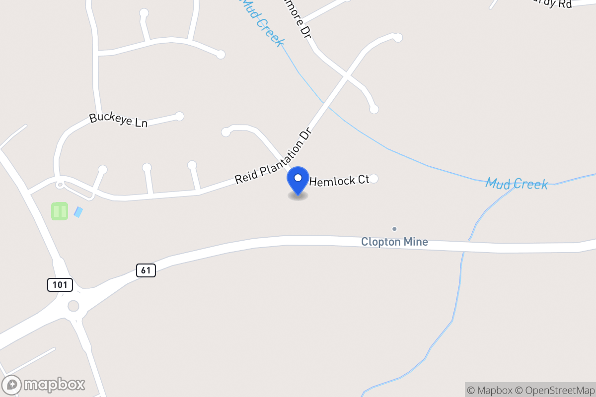 Map of 605 Hemlock Ct