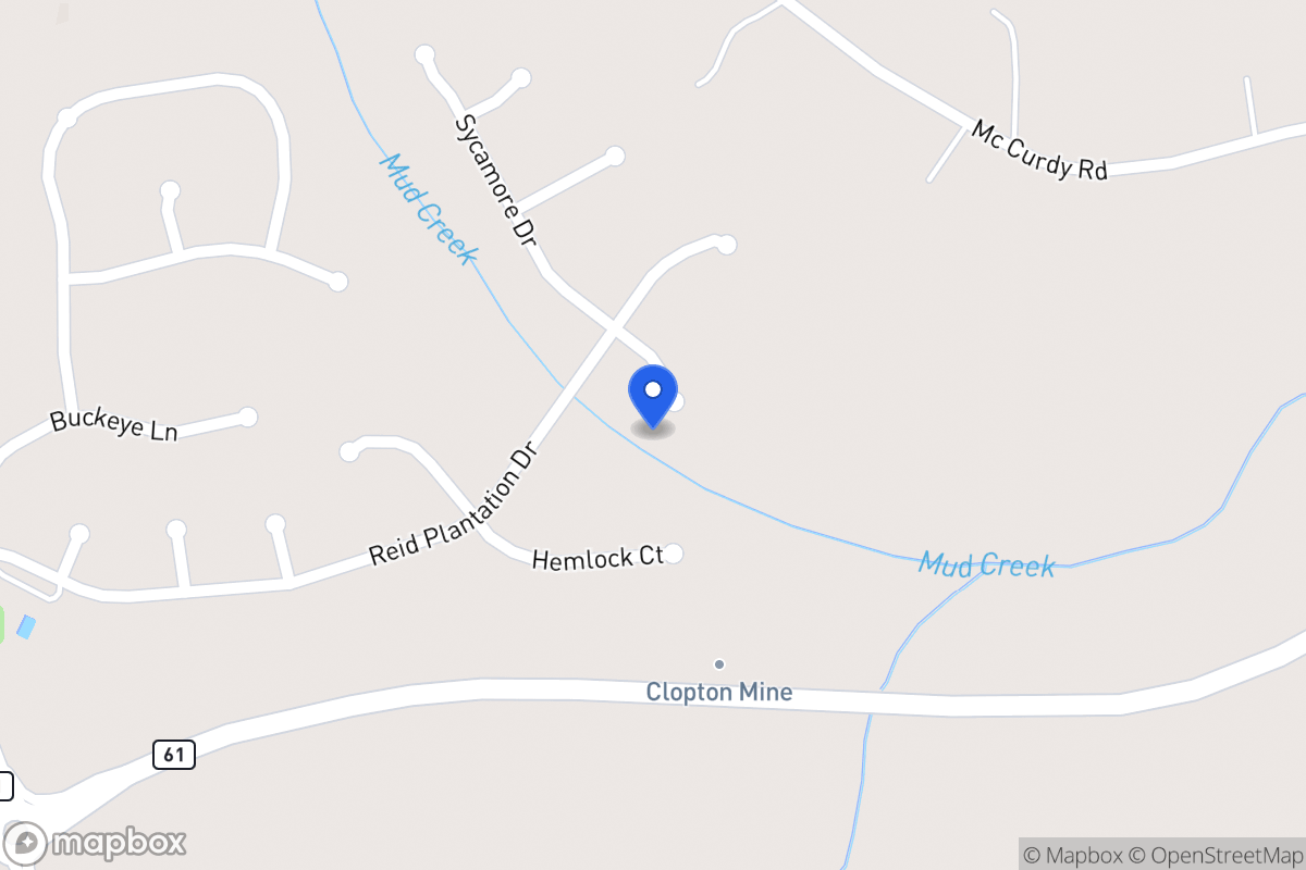 Map of 738 Sycamore Dr