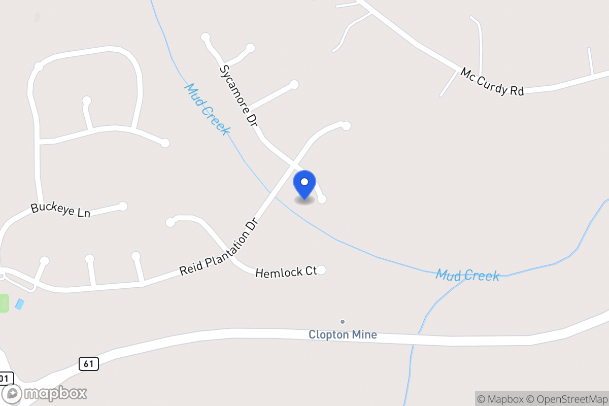 Map of 736 Sycamore Dr
