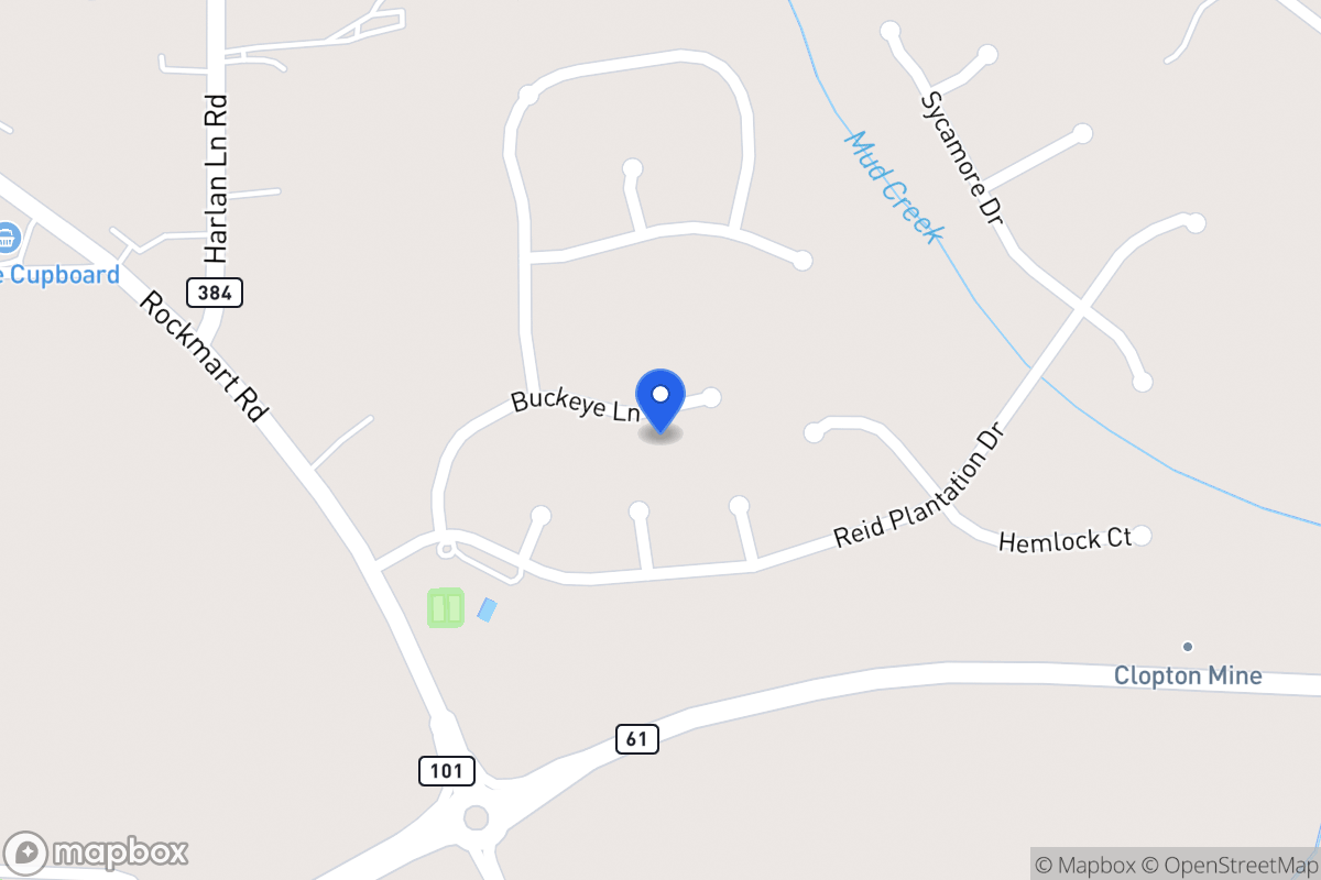 Map of 1021 Buckeye Ln