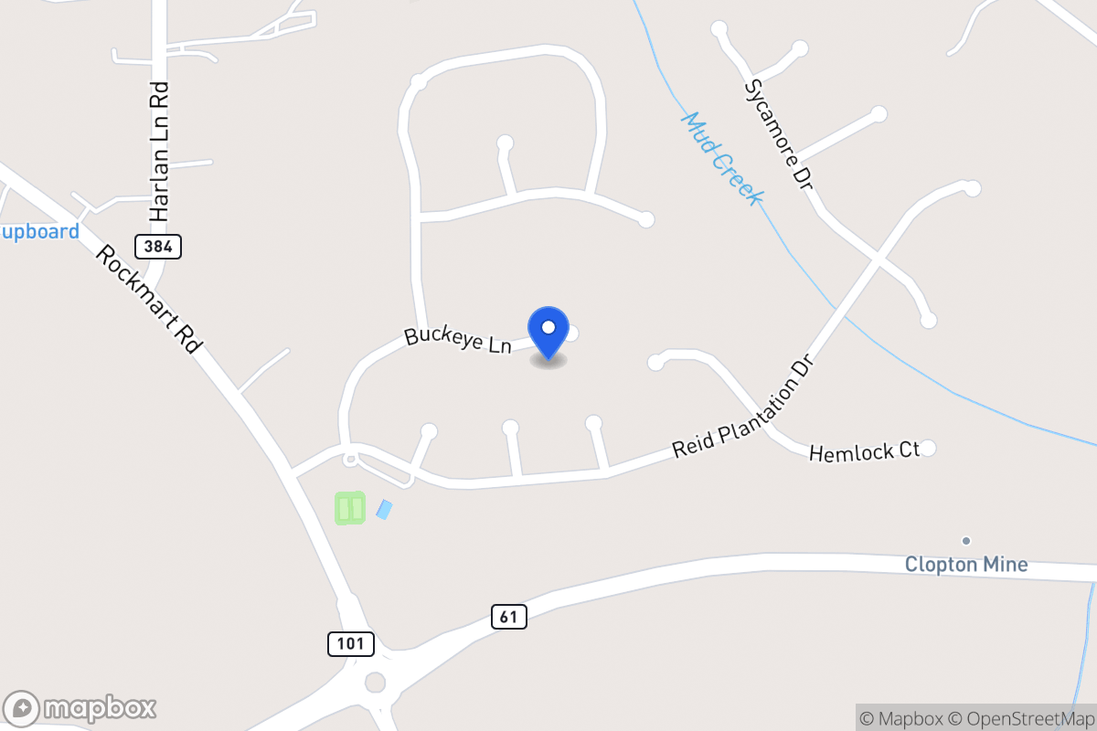 Map of 1023 Buckeye Ln