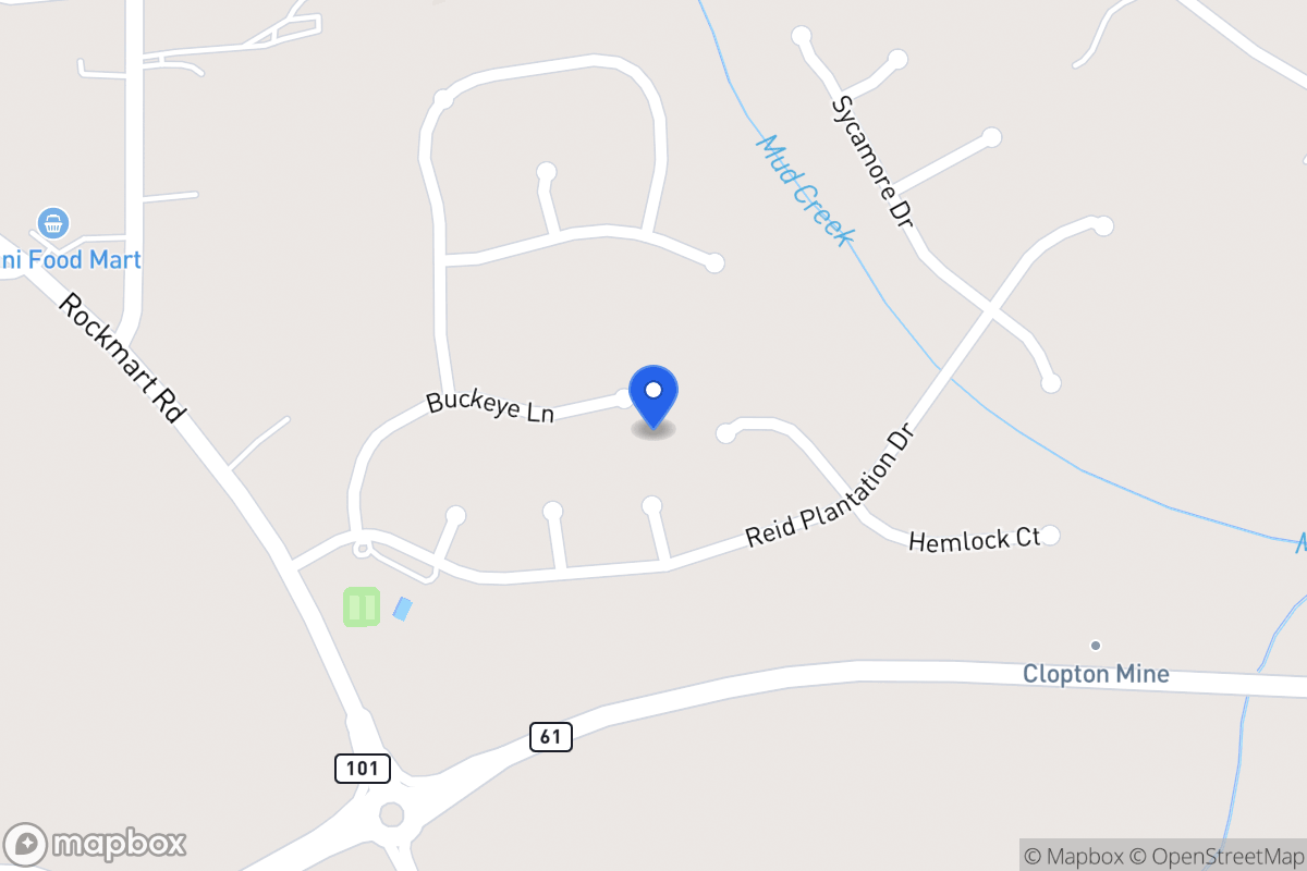 Map of 1027 Buckeye Ln