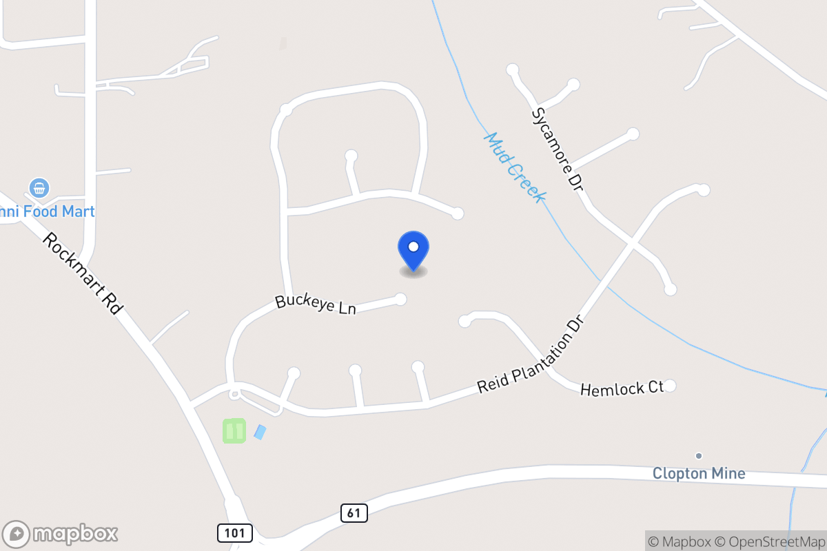 Map of 1026 Buckeye Ln
