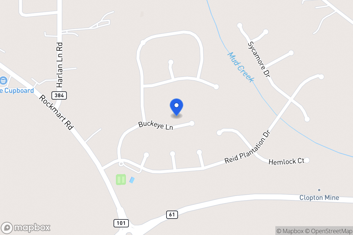 Map of 1020 Buckeye Ln