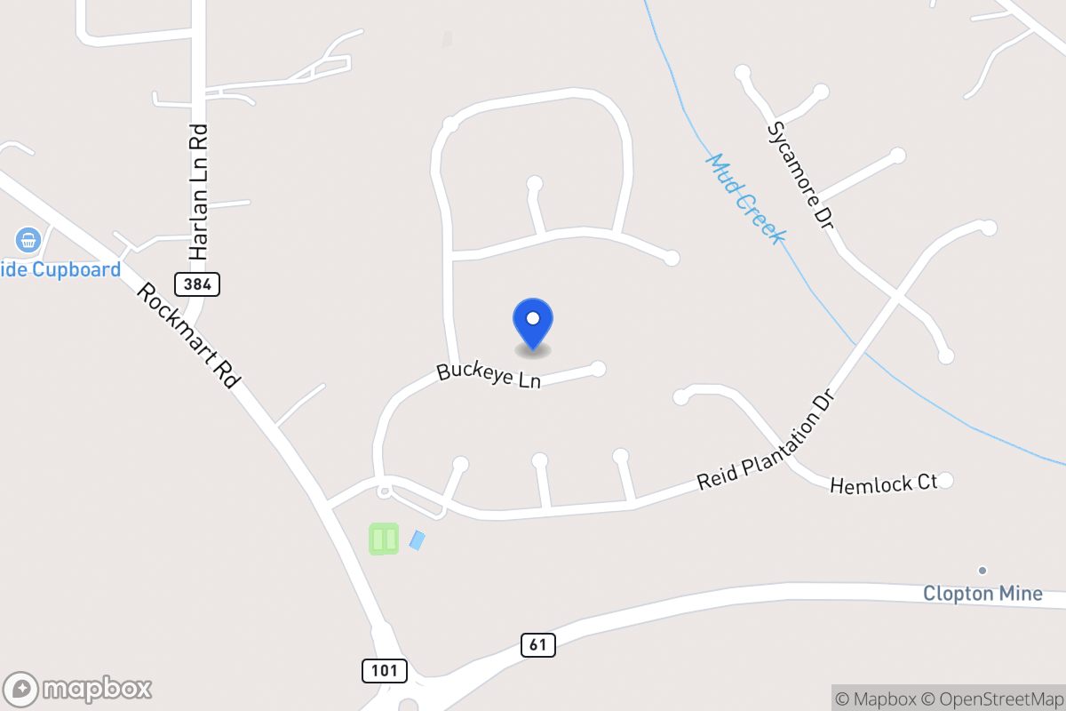 Map of 1018 Buckeye Ln