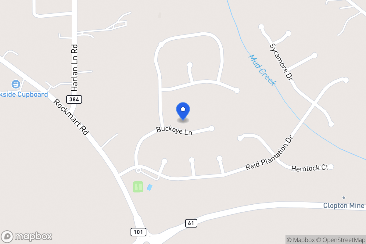 Map of 1016 Buckeye Ln