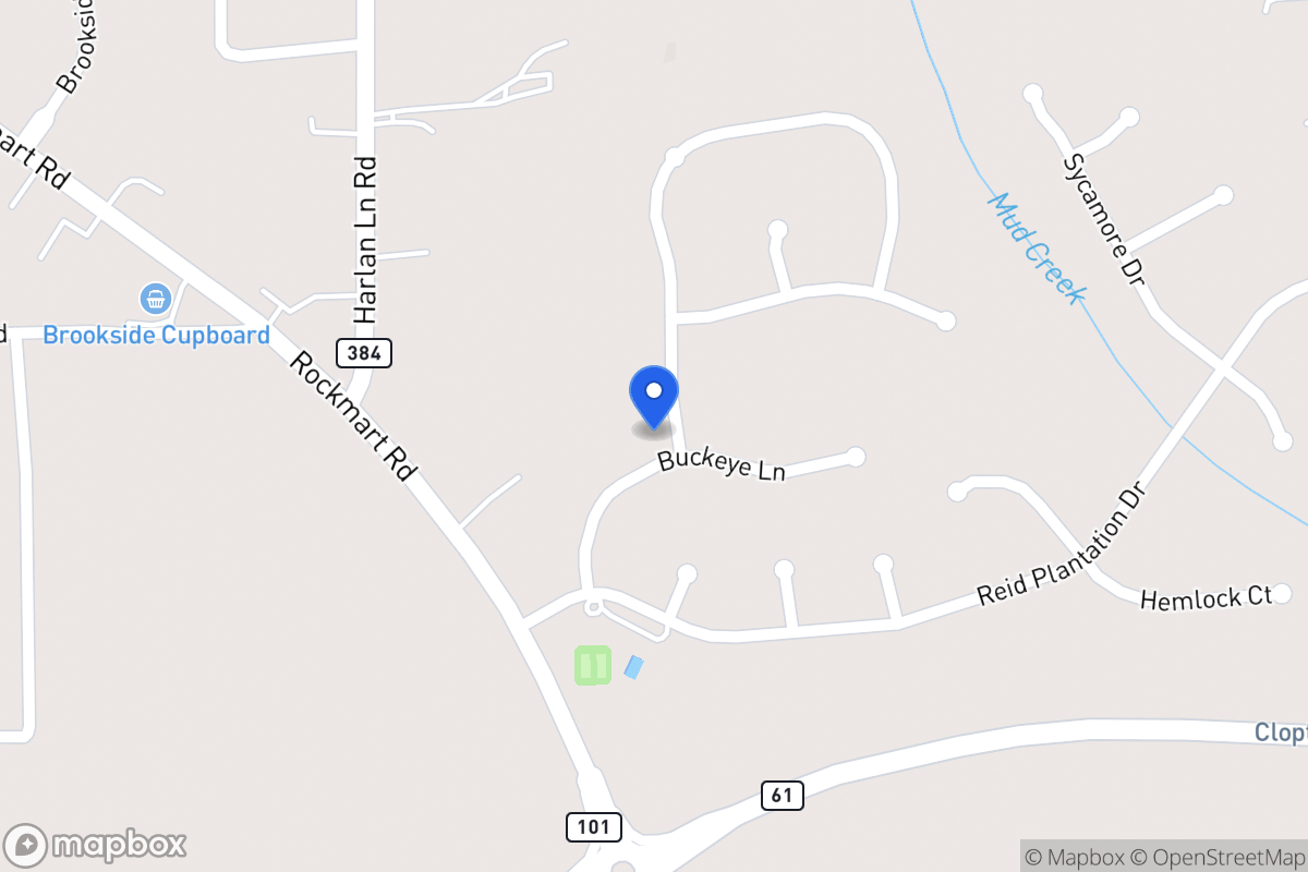 Map of 1010 Buckeye Ln
