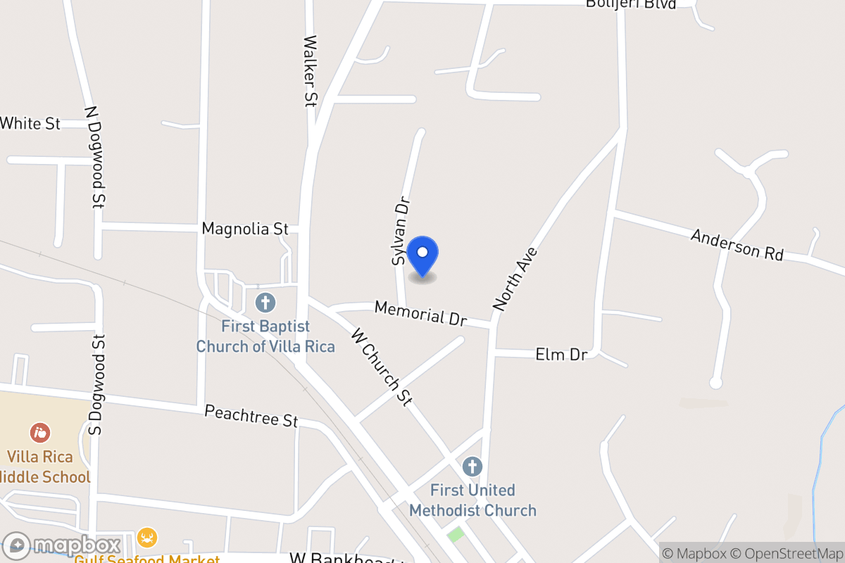 Map of 307 Sylvan Dr