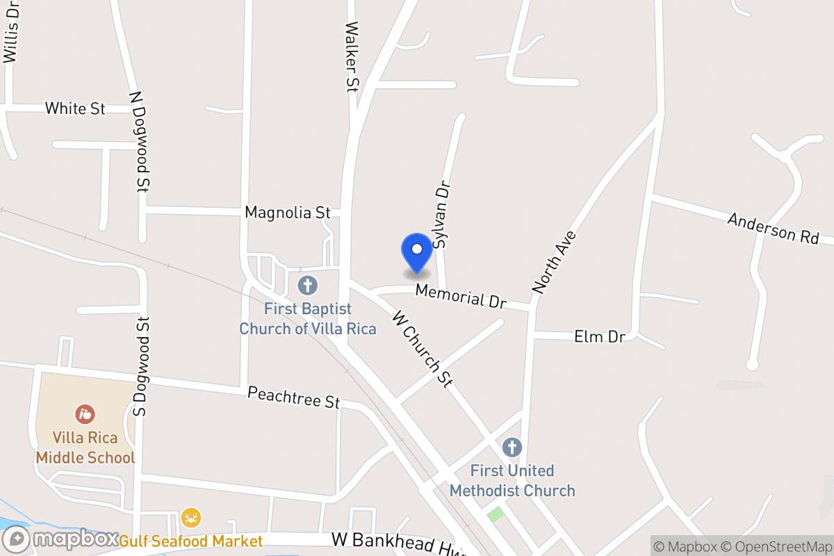 Map of Sylvan Dr