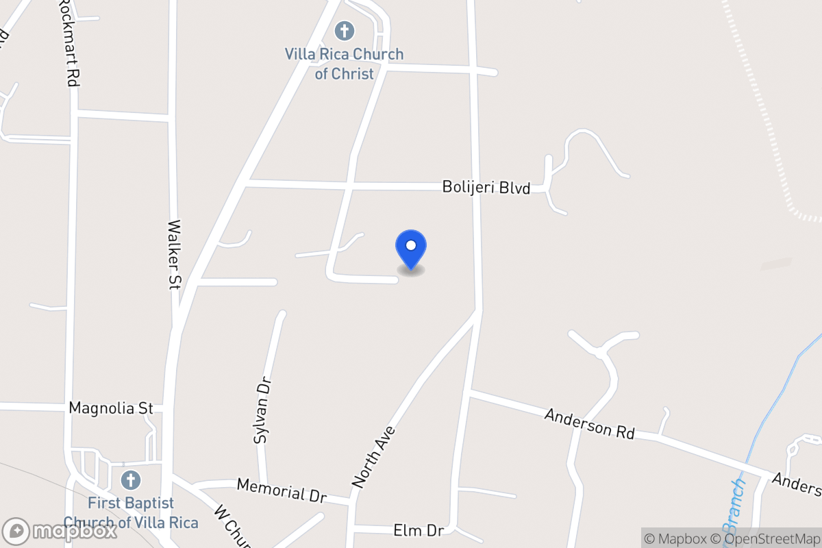Map of 128 Cross Creek Ct