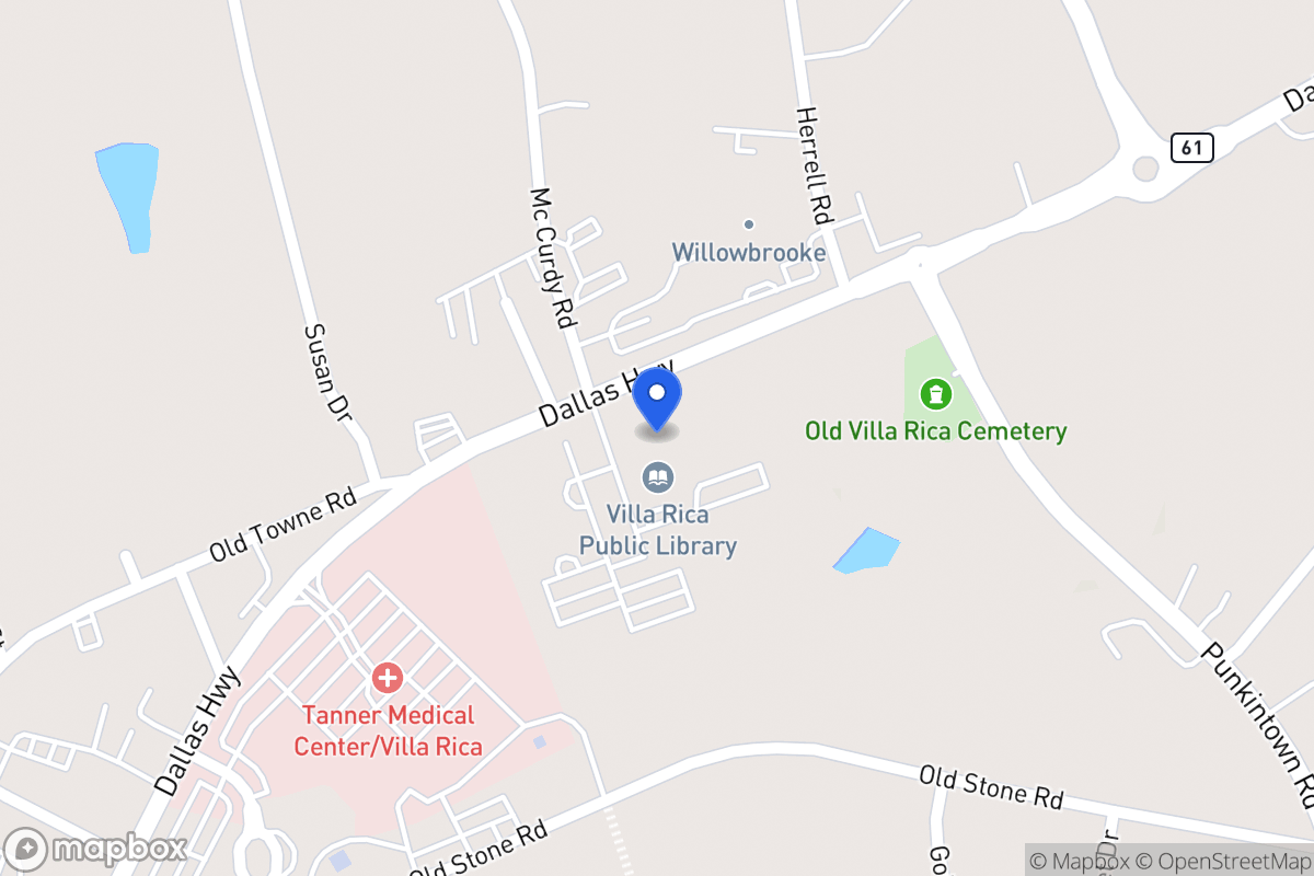 Map of 869 Dallas Hwy