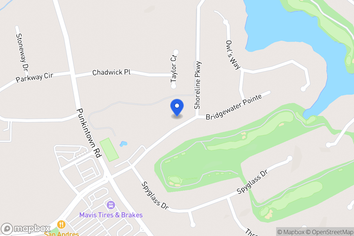 Map of 2491 Shoreline Pkwy