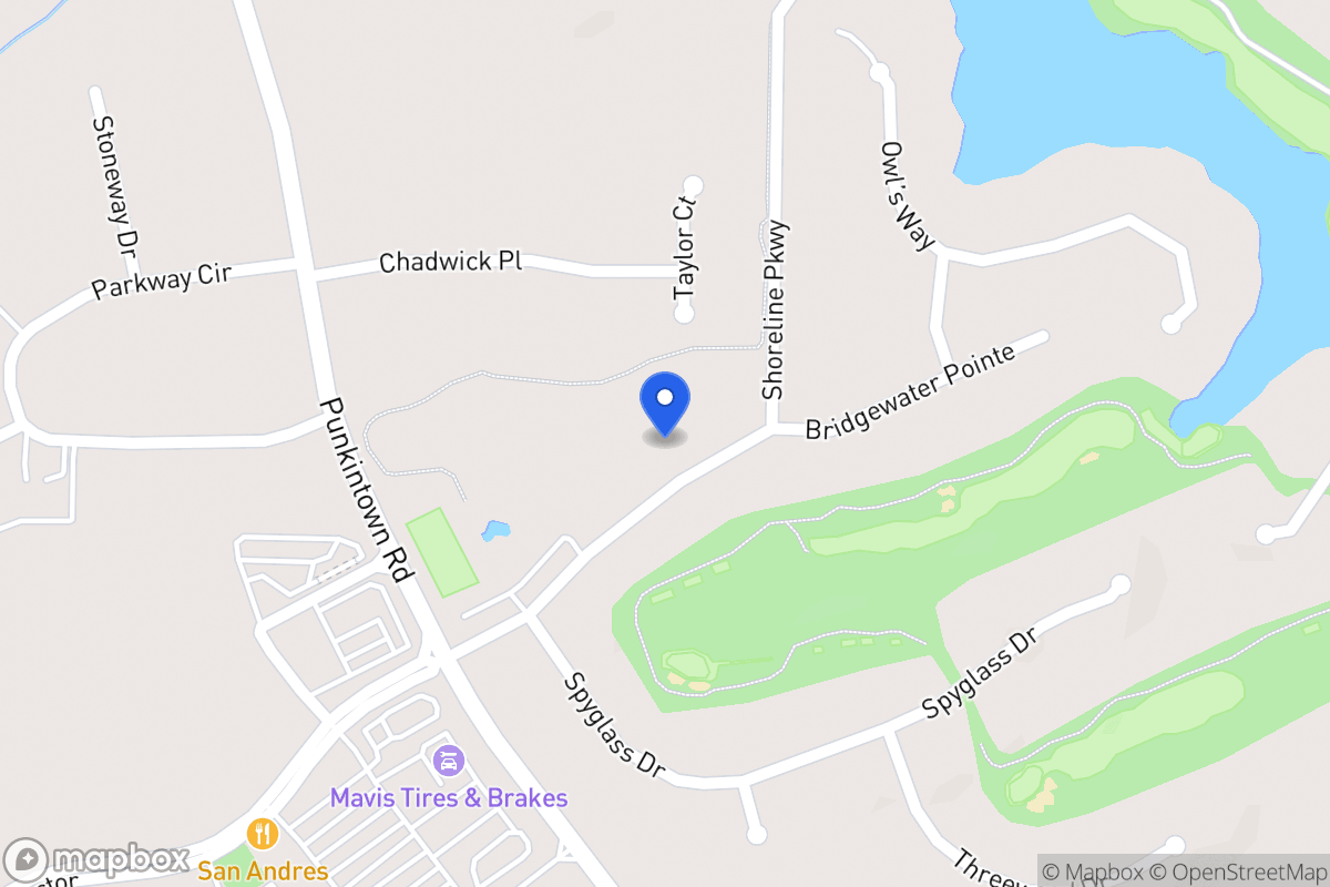 Map of 2501 Shoreline Pkwy