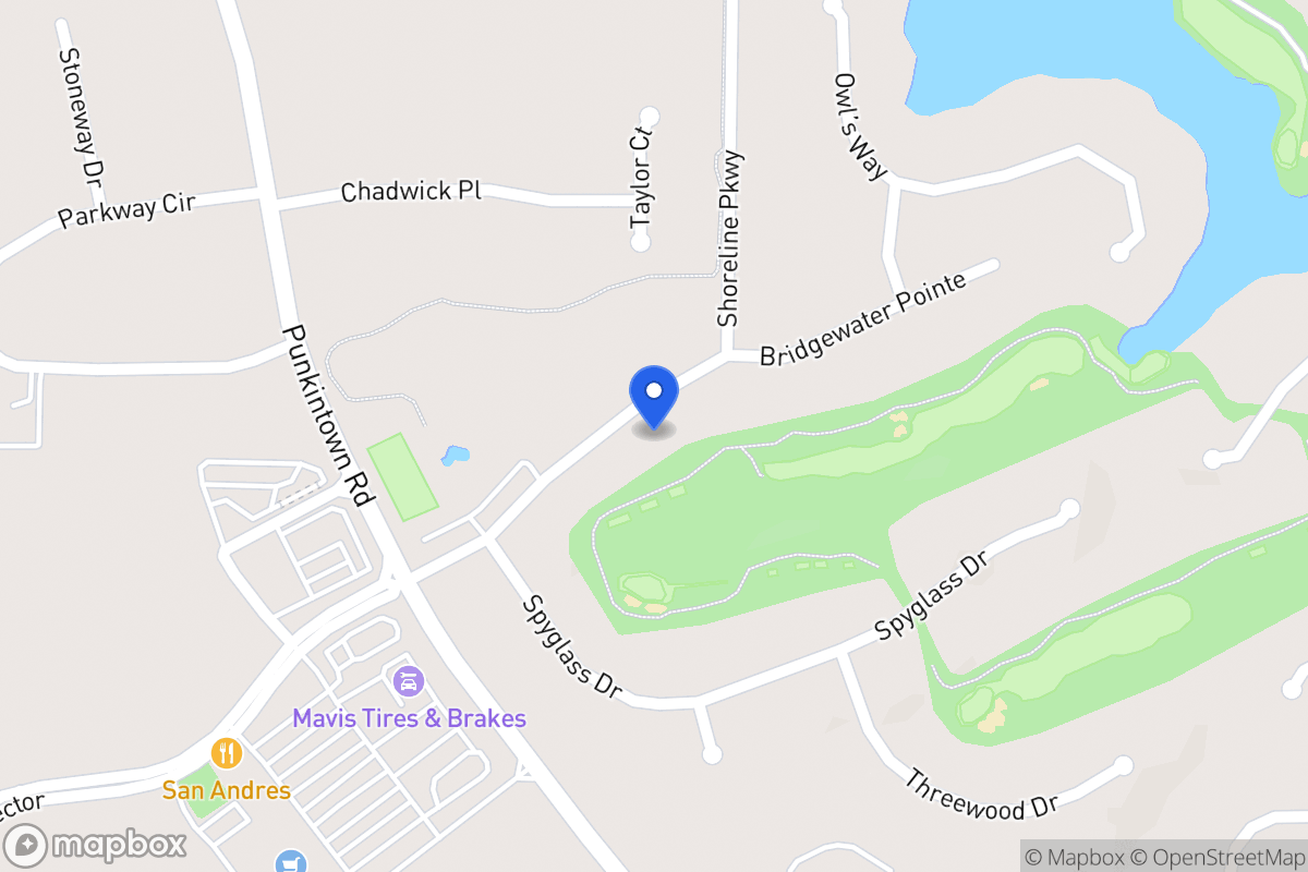 Map of 2500 Shoreline Pkwy