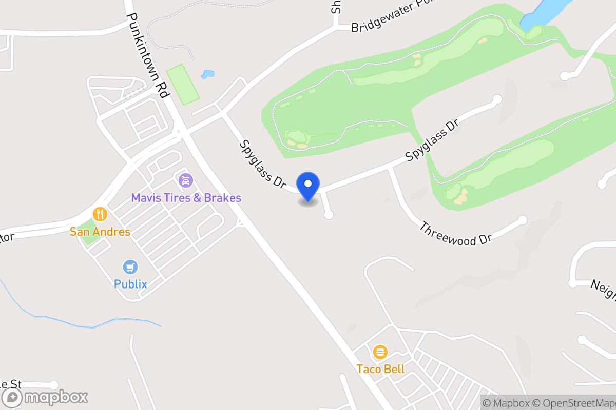 Map of 9795 Spyglass Dr