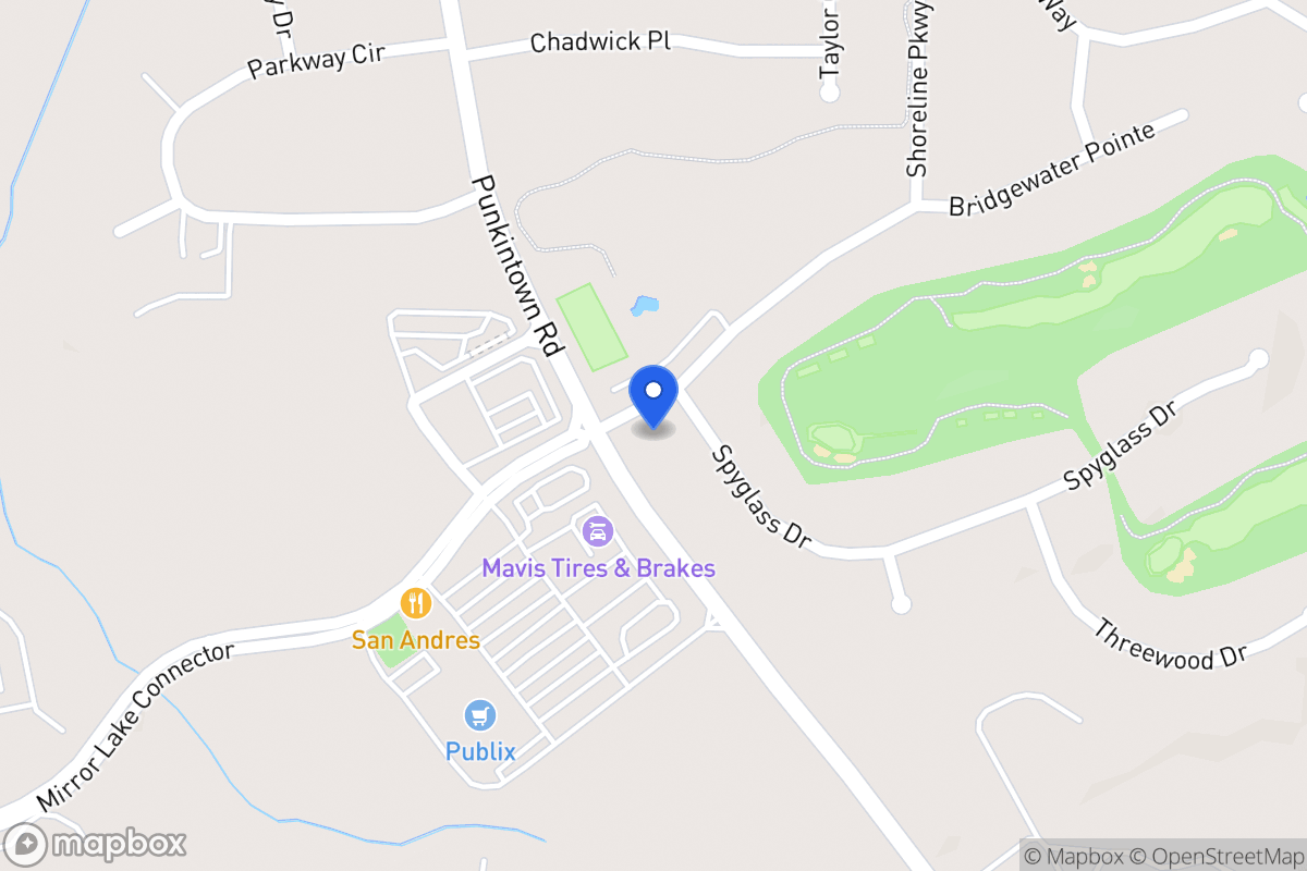 Map of 9861 Spyglass Dr