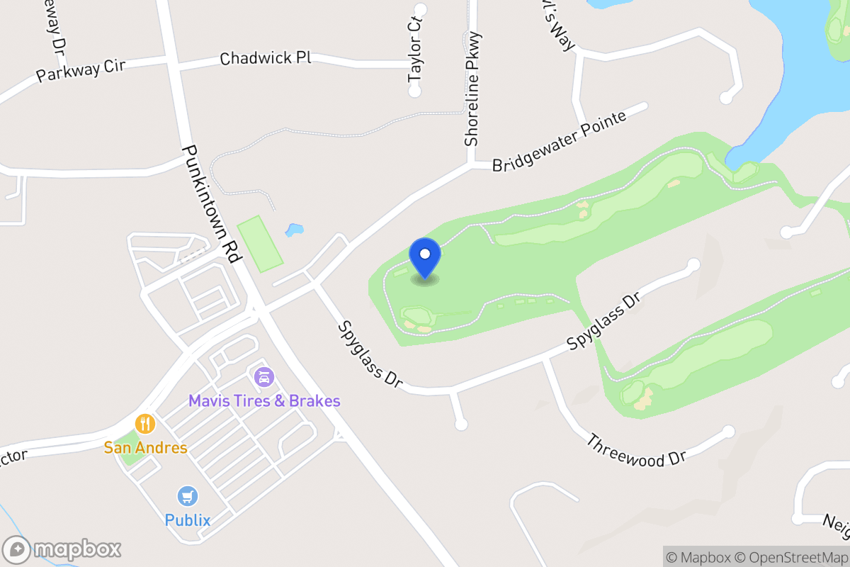 Map of Spyglass Dr