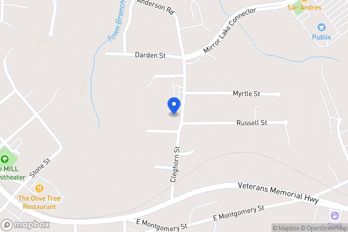Map of Cleghorn St