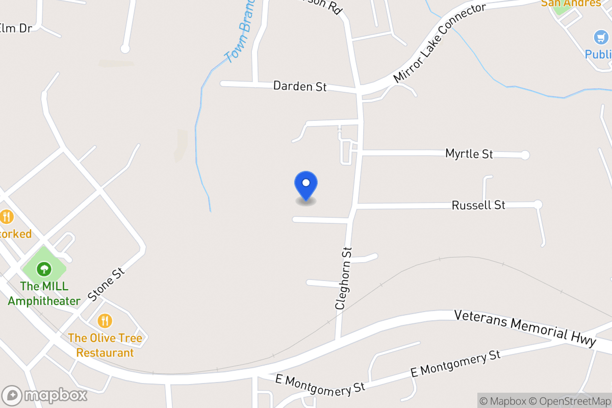 Map of 105 W Russell St