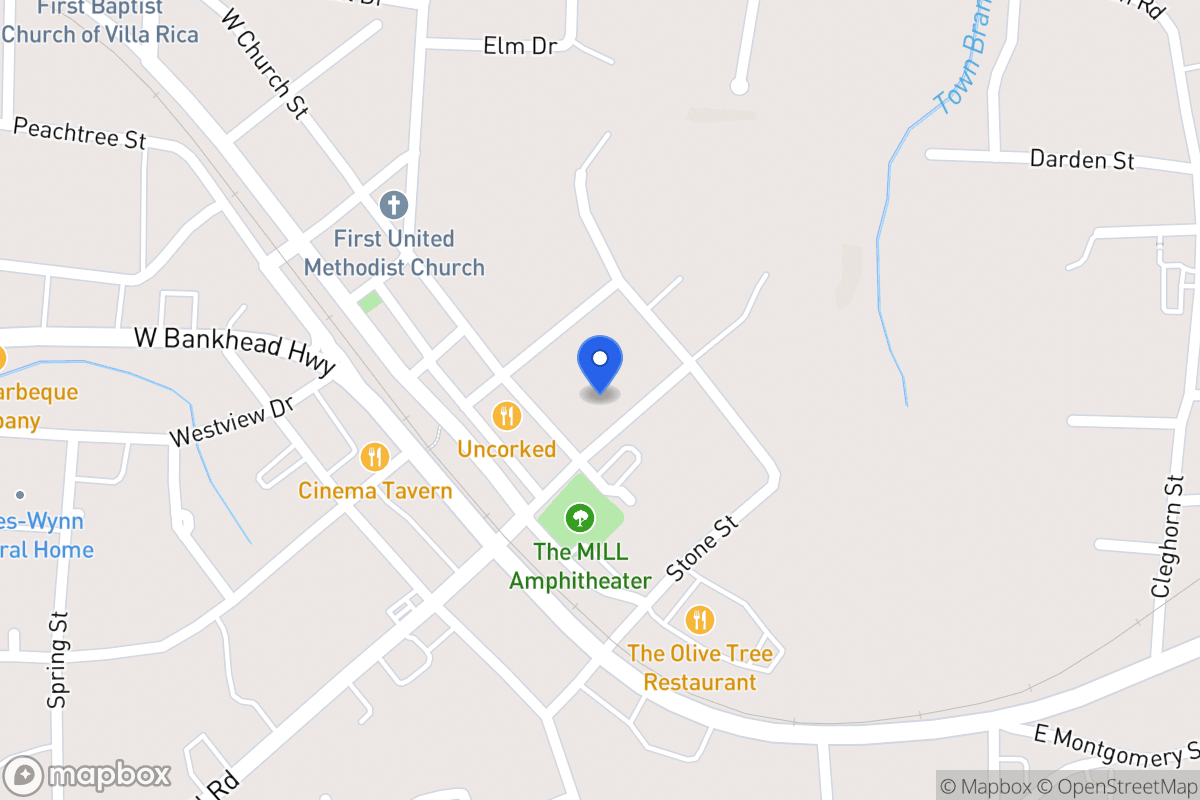 Map of 206 N Carroll Rd