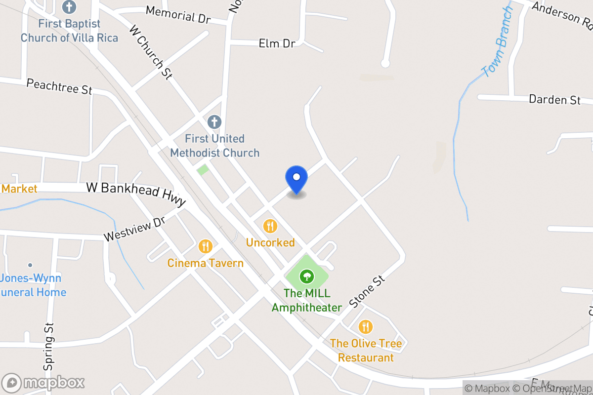Map of 100 N Candler St