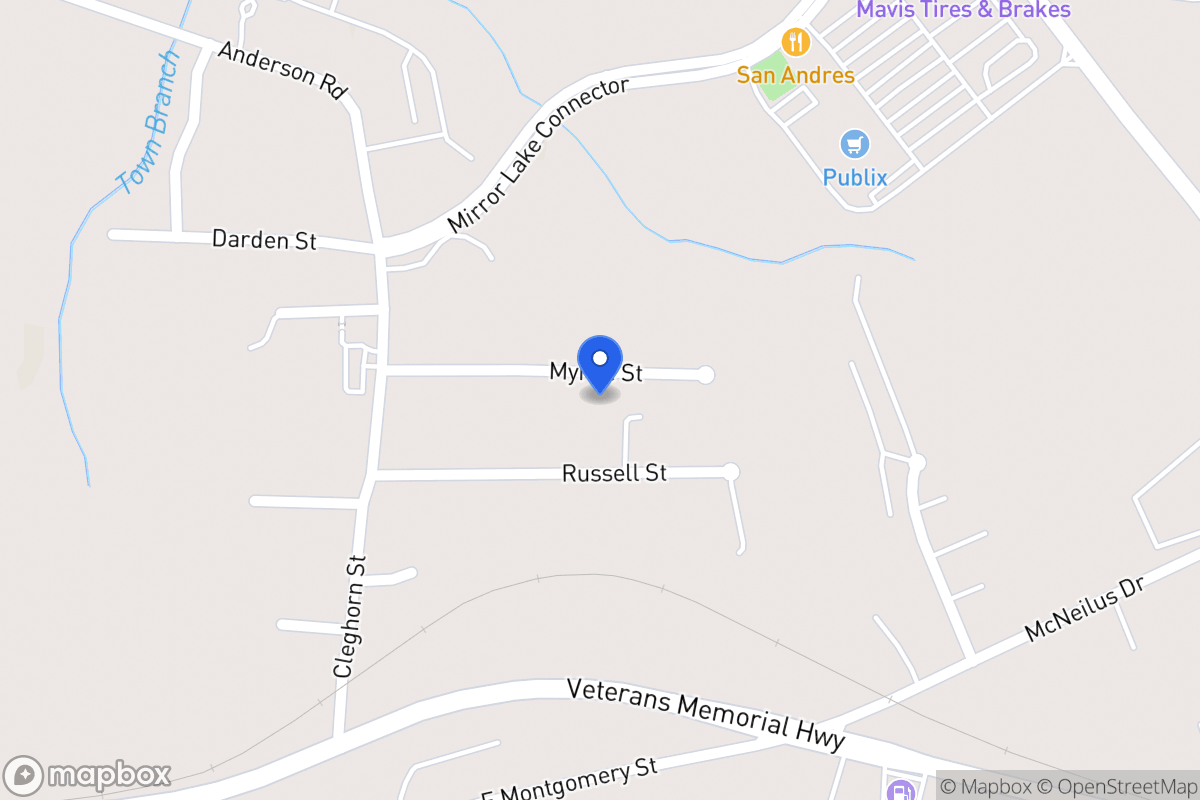 Map of 527 Myrtle St