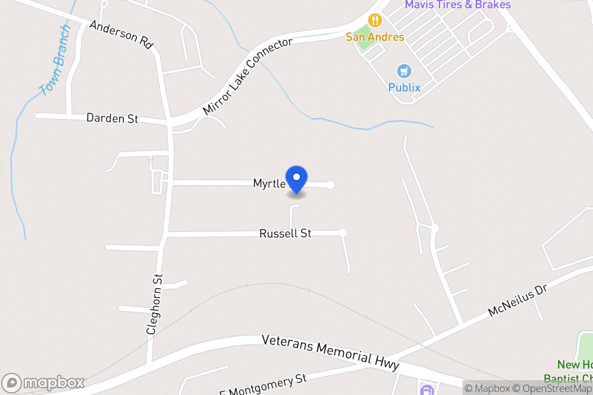Map of 531 Myrtle St