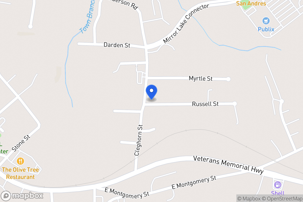 Map of Russell St