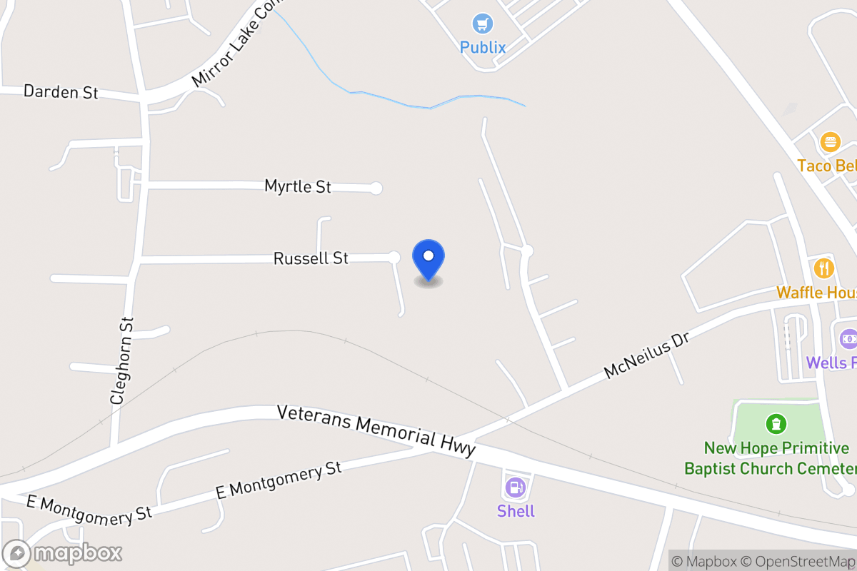 Map of 573 Russell St