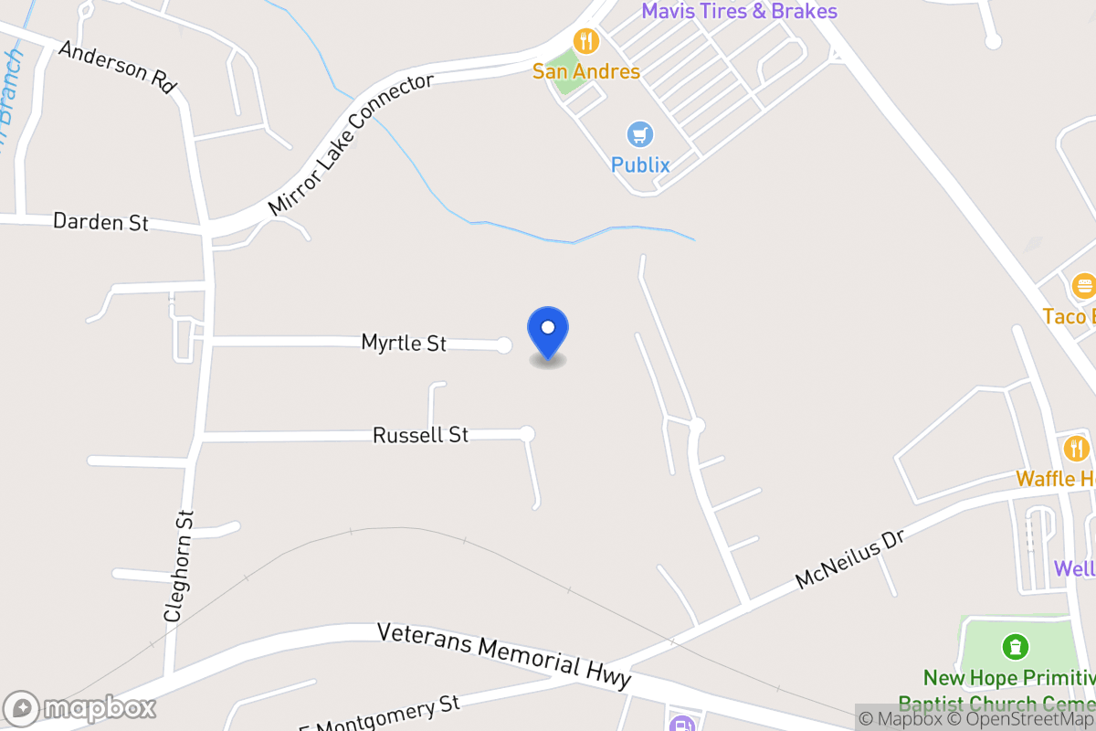Map of 553 Myrtle St
