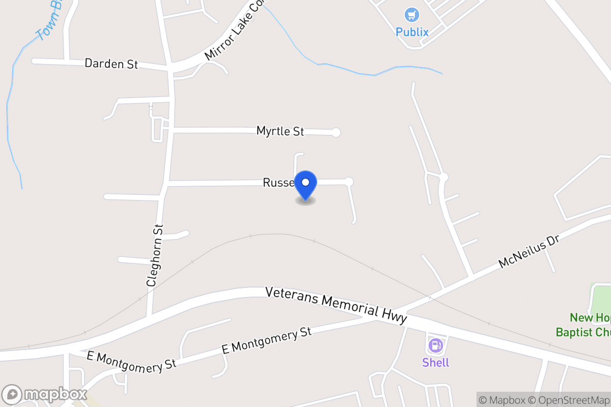 Map of 551 Russell St