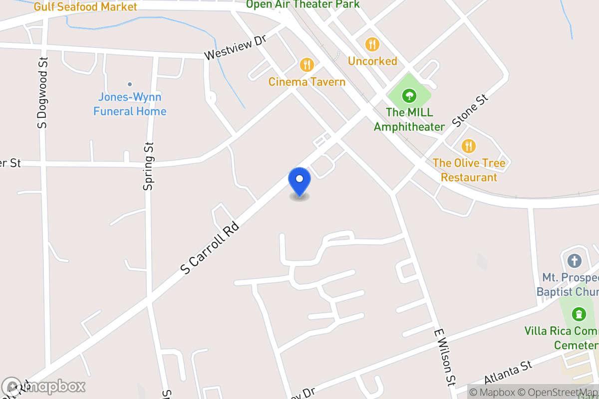 Map of 216 S Carroll Rd