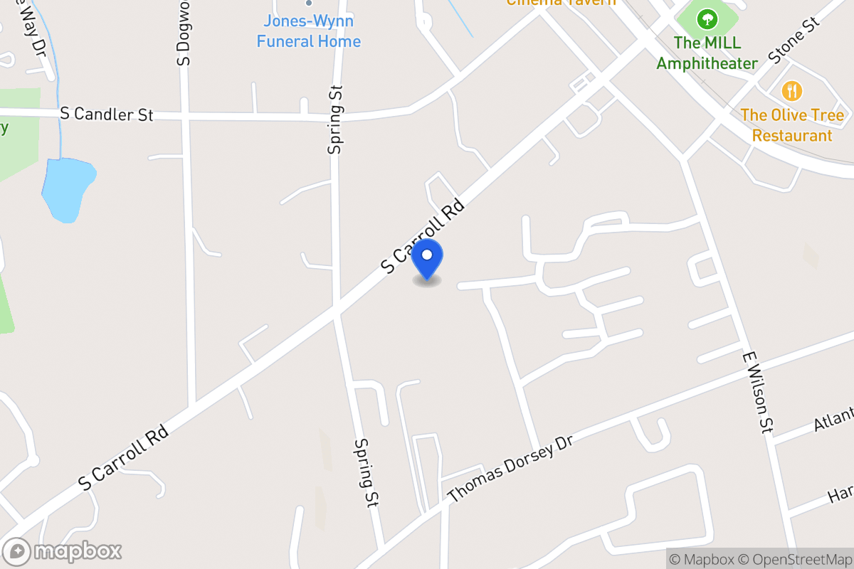 Map of 248 S Carroll Rd