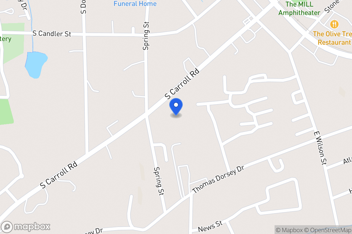 Map of 254 S Carroll Rd